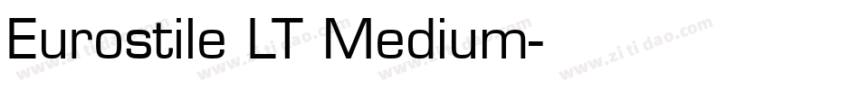 Eurostile LT Medium字体转换